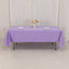 Premium Polyester 60"x102" Rectangle Tablecloth Lavender Lilac - Durable 220GSM Wrinkle-Resistant Table Cover