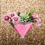 4-Pack Plastic Flower Vases Martini Glass Design Clear - Fillable Long Stem Event Centerpieces 18"