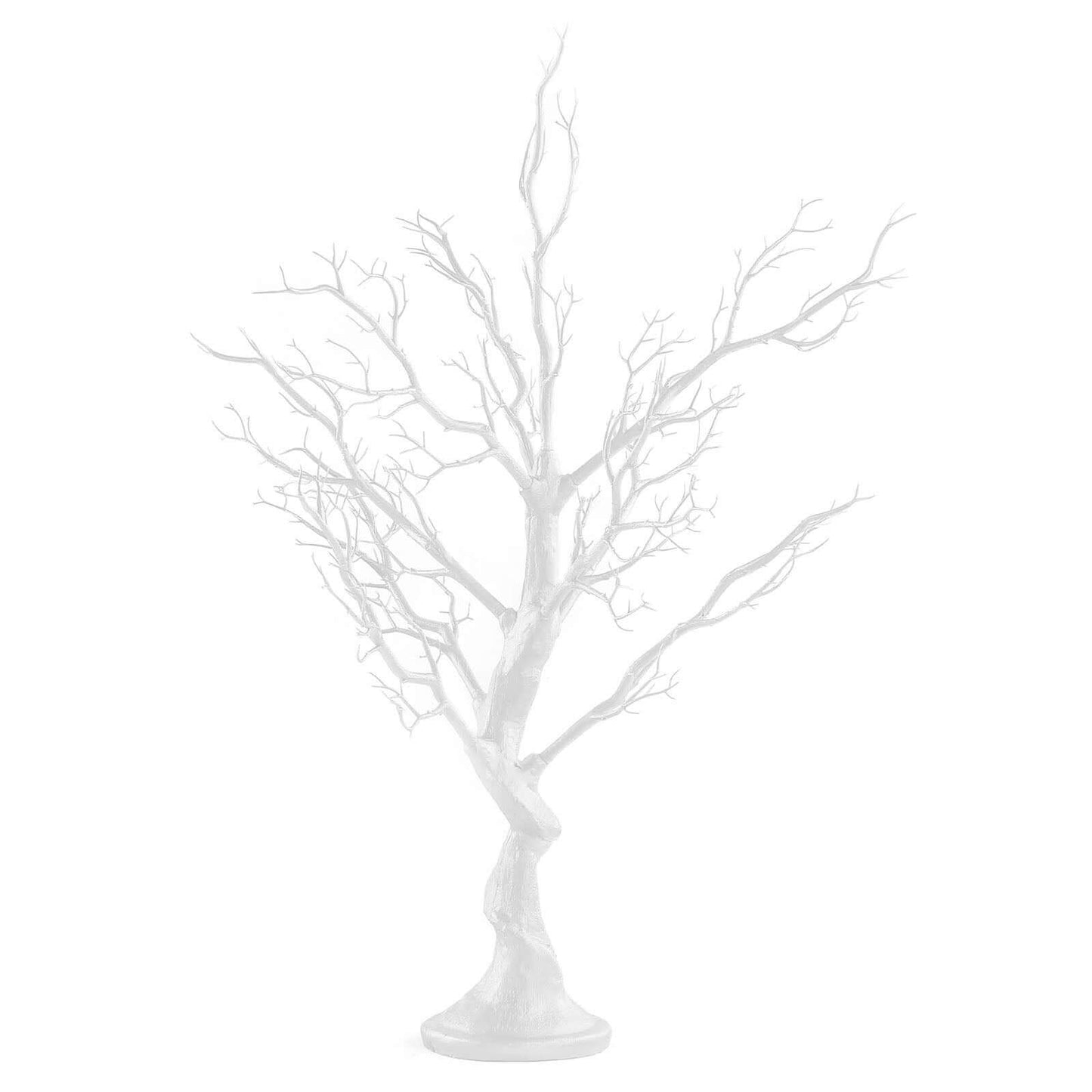 Manzanita Tree Centerpiece White with 8 Acrylic Bead Chains & Event Displays 34"