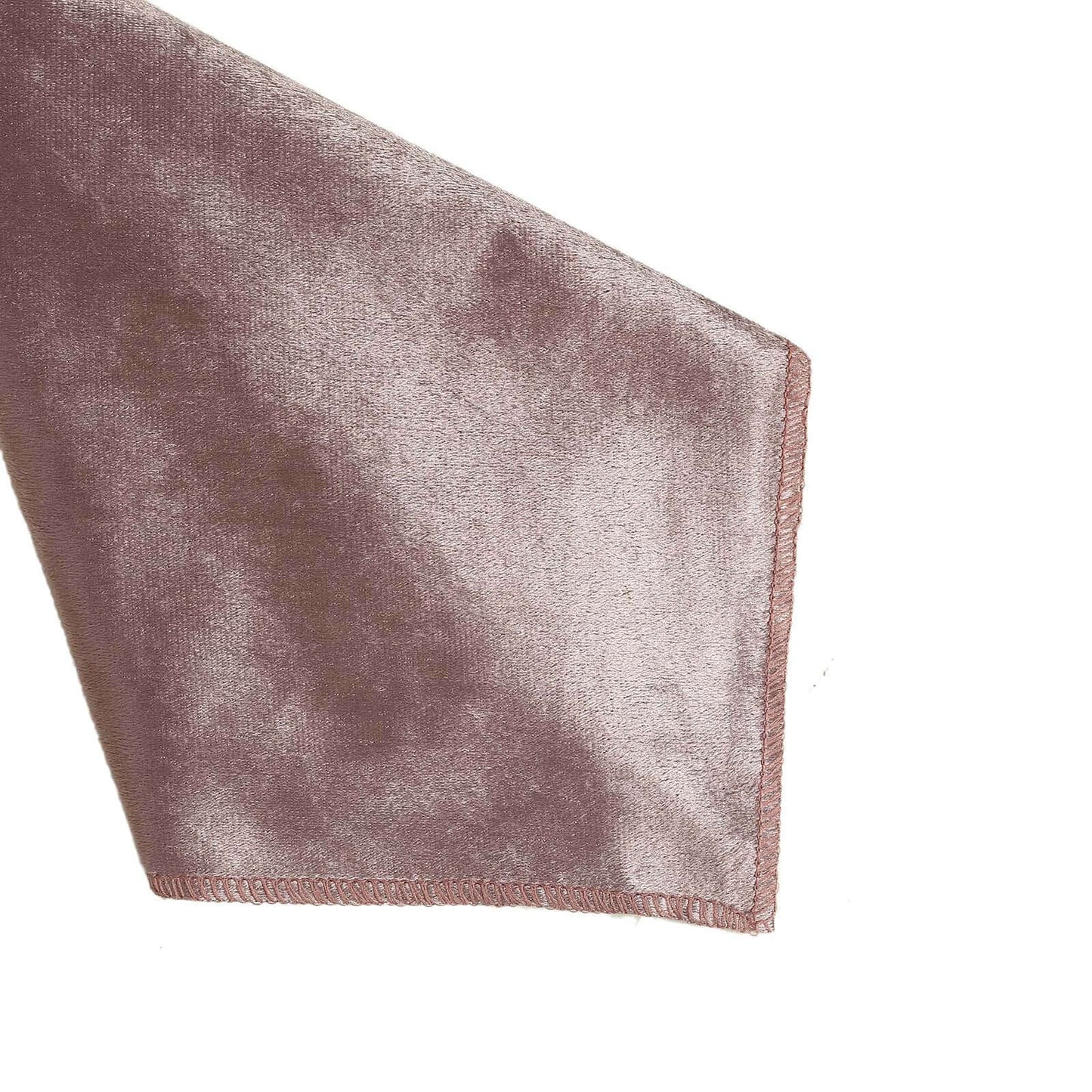5 Pack Premium Velvet 20"x20" Napkins Mauve - Soft Sheen Finish Cloth Napkins