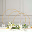 36" Gold Metal Round Hoop Wedding Centerpiece, Self Standing Table Floral Wreath Frame
