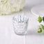 6-Pack Mercury Glass Votive Candle Holders Metallic Silver with Assorted Geometric Designs - Tealight Holders 3"