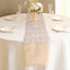 Disposable Table Runner Roll 11"x108" Metallic Gold Faux Suede Print - Stylish Non-Woven Event Decoration