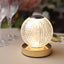 Acrylic LED Table Lamp Diamond Cut Ball Design Rechargeable - Dimmable Touch Control Decorative Night Light 5"