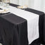 Taffeta 12"x108" Table Runner White - Accordion Crinkle Design for Modern Gatherings