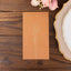 50-Pack Paper Dinner Napkins Terracotta (Rust) with Gold Embossed Leaf - Stylish 2-Ply Disposable Napkins for Weddings 18GSM