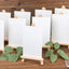 10-Pack Wooden Display Easel Stands DIY Small Design Natural - Rustic Place Card Table Number Holders 7"