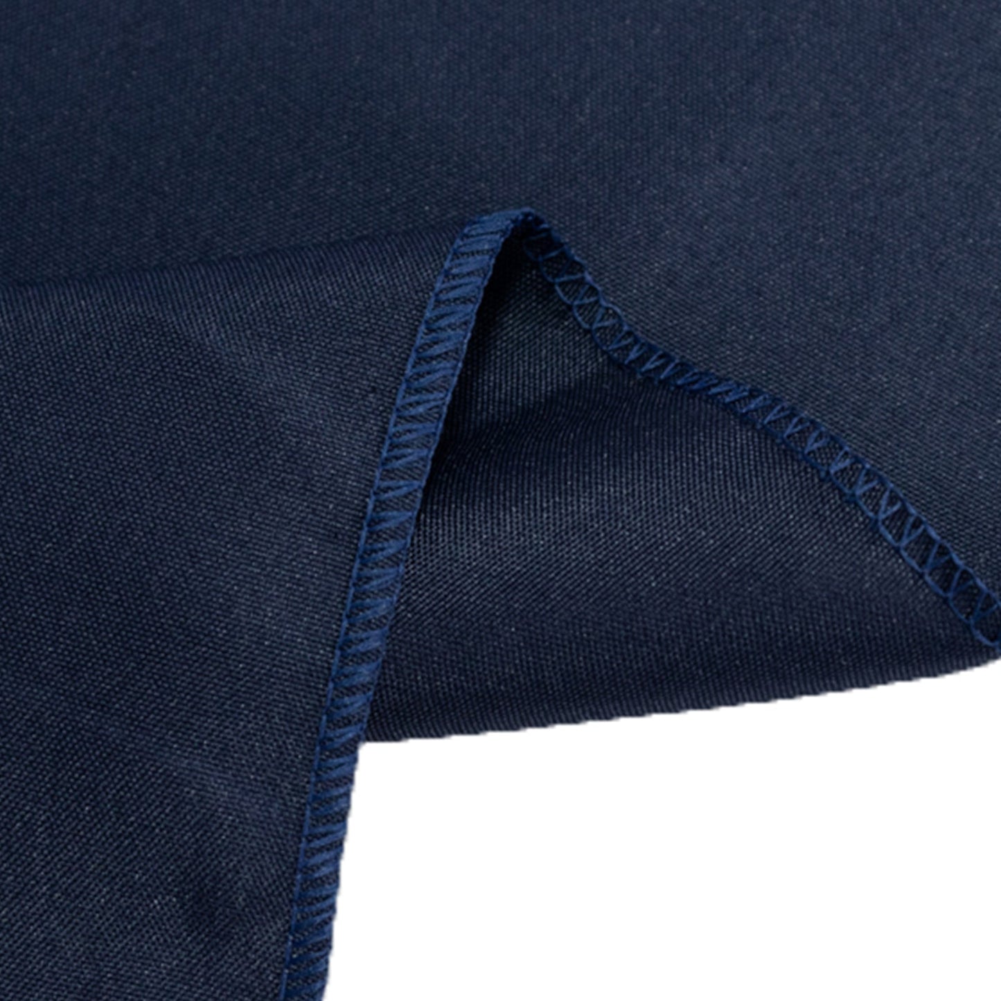 Fitted Polyester 72"x30" Rectangle Tablecloth Navy Blue with Open Back Design - Easy to Maintain and Wrinkle-Resistant Table Cover