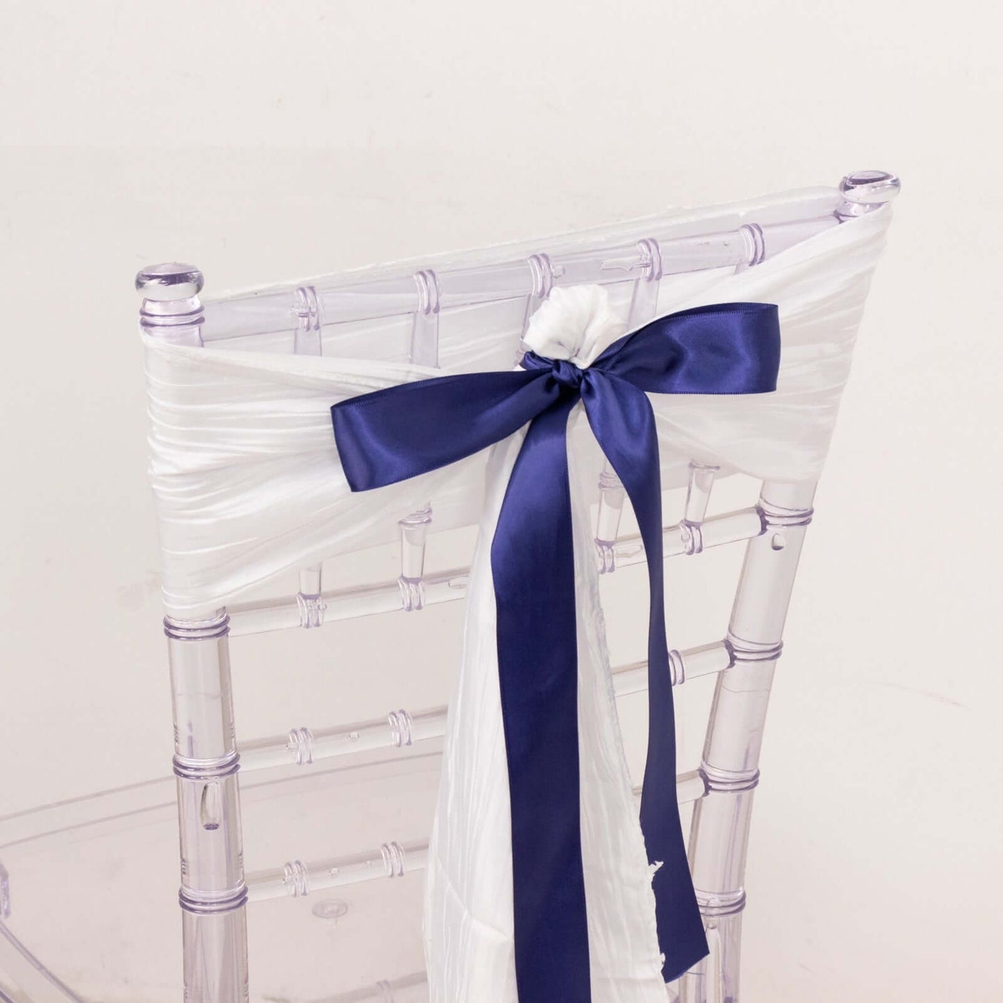 50 Yards 1.5" Navy Blue Single Face Decorative Satin Ribbon