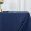 Premium Polyester 90"x132" Rectangle Tablecloth Navy Blue - Seamless 220GSM Stain-Resistant Table Cover