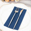 20 Pack Linen-Like Paper 8.5"x4" Napkins Navy Blue - Highly Absorbent & Disposable Airlaid Guest Towels
