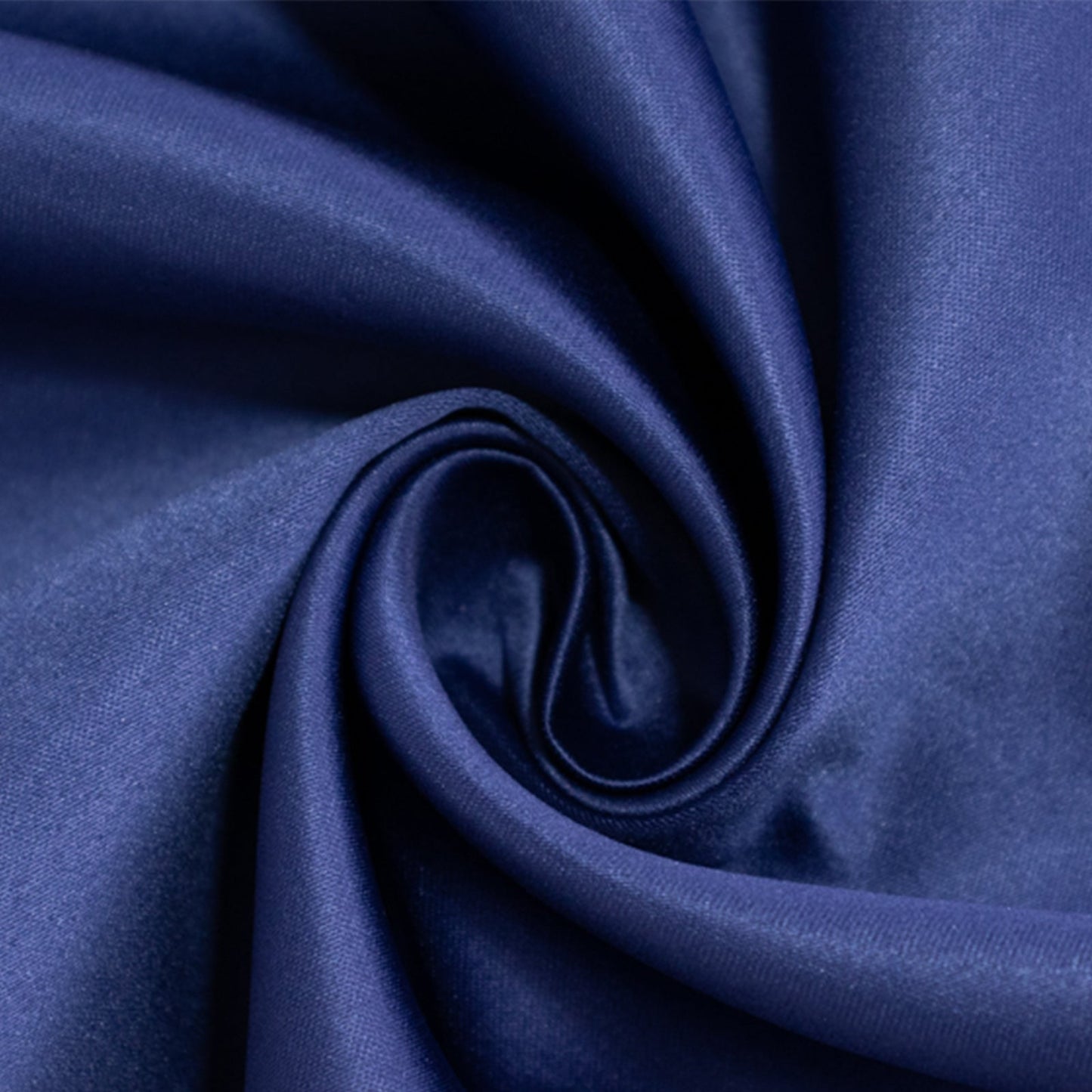 Lamour Satin 90"x132" Rectangle Tablecloth Navy Blue - Soft & Silk-Like Seamless Table Cover
