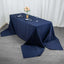 Premium Polyester 90"x156" Rectangle Tablecloth Navy Blue - Seamless 220GSM Stain-Resistant Table Cover