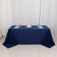 Scuba Rectangular 90"x132" Tablecloth Navy Blue - Wrinkle Free, Stain Resistant & Seamless Table Cover