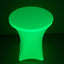 Glow Neon Green Fitted Spandex Cocktail Tablecloth â€“ 30" Round, Wrinkle-Free Cover