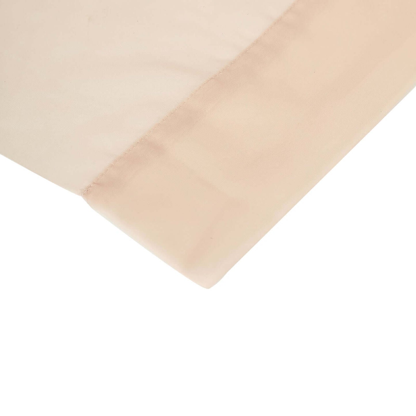 2 Pack Nude Sheer Chiffon Event Curtain Drapes, Durable Flame Resistant Organza Backdrop Event Panels With Rod Pockets - 10ftx10ft