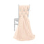 5 Pack Chiffon Chair Sashes Nude - Soft & Lightweight Designer Chair Bows 22"x78"