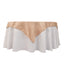 Lamour Satin 54"x54" Table Overlay Square Tablecloth Nude - Durable & Silk-Like Table Cover