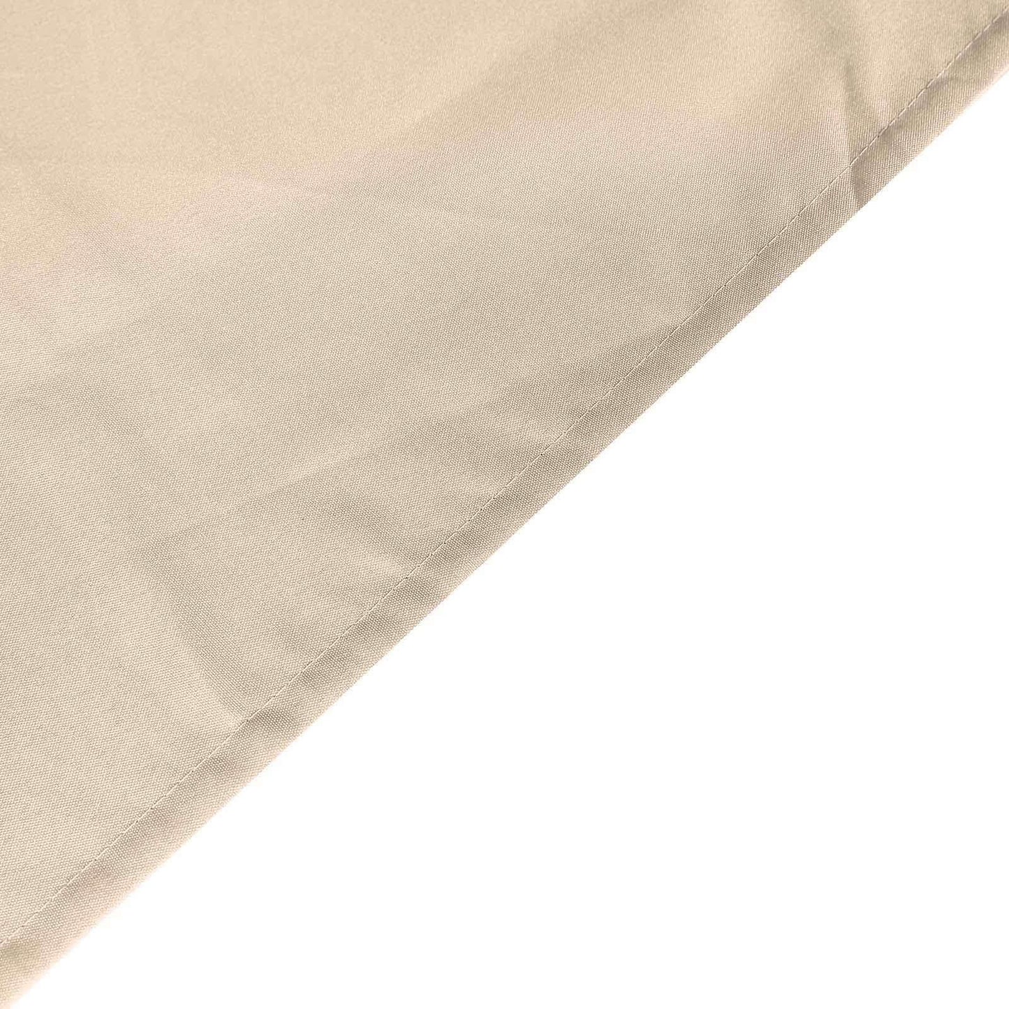 Fitted Polyester 72"x30" Rectangle Tablecloth Nude - Durable Table Cover