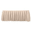 Polyester 21ft Table Skirt Nude - Classic Pleated Design