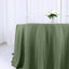 Polyester 132" Round Tablecloth Olive Green - Seamless Chic Table Cover