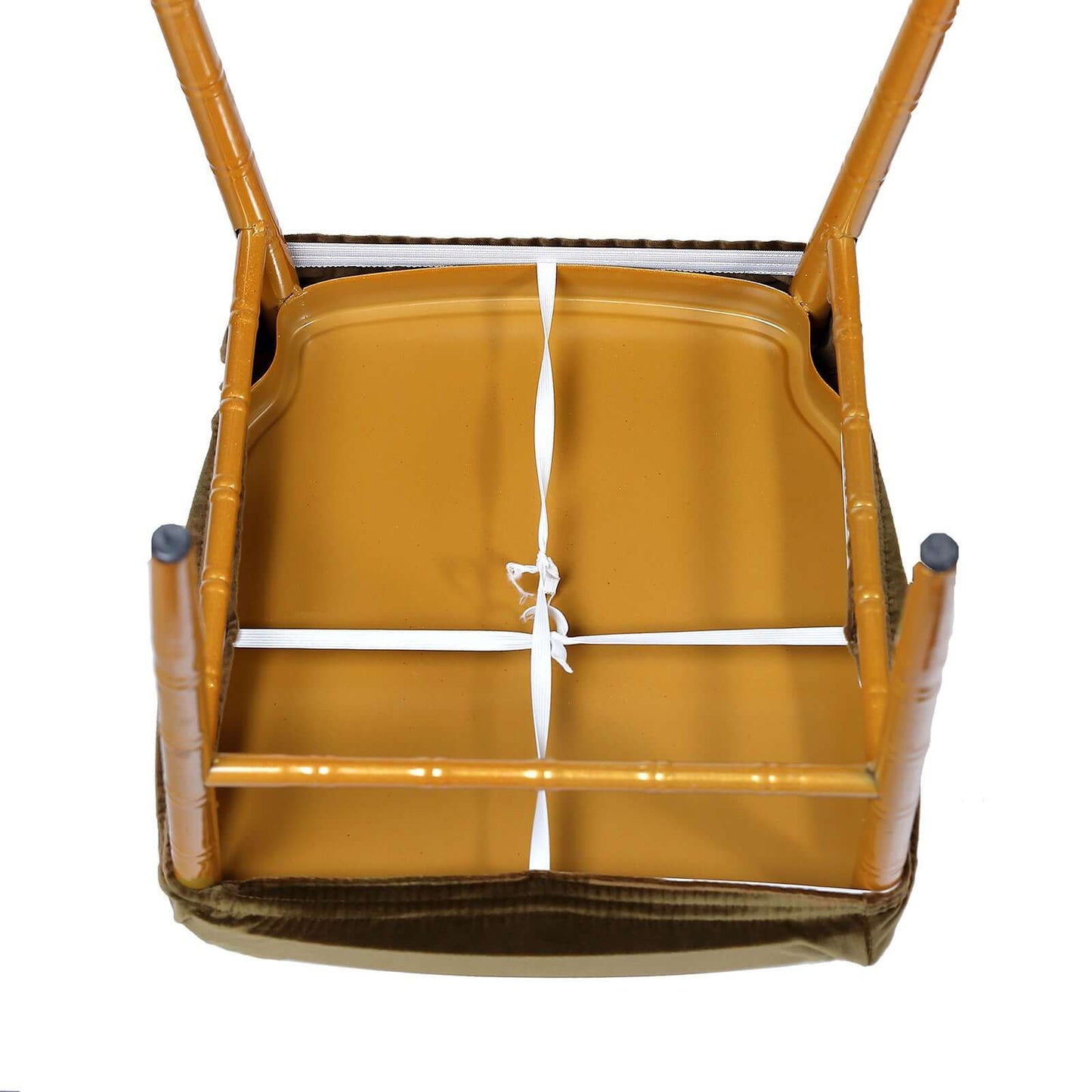 Velvet Chair Cushion Protector Stretch with Tie for Dining Chairs Olive Green - Durable Cover for Formal Gatherings