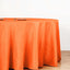 Polyester 132" Round Tablecloth Orange - Seamless Chic Table Cover