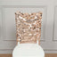 Sequin Chair Slipcover Big Payette Design for Chiavari Chairs Rose Gold - Glittering Chair Back Cover