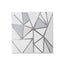 20-Pack Paper Party Napkins with Geometric Silver Foil Print - 2 Ply Soft Disposable Beverage Napkins for Weddings 6.5"x6.5"