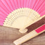 5 Pack Fuchsia Asian Silk Folding Fans Party Favors, Oriental Folding Fan Favors