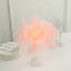 Table Lamp Feather Design Blush LED Battery Operated - Cordless Wedding Centerpiece 15"