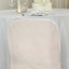Polyester Slip On Folding Chair Covers Blush - Stain-Resistant Reusable Durable Fabric