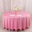 Scuba Round 108" Tablecloth Pink - Wrinkle Free & Stain Resistant Table Cover