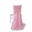 5 Pack Chiffon Chair Sashes Pink - Soft & Lightweight Designer Chair Bows 22"x78"