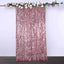 8ftx8ft Pink Big Payette Sequin Event Curtain Drapes, Backdrop Event Panel
