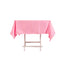 Lamour Satin 54"x54" Square Tablecloth Pink - Durable & Silk-Like Table Cover