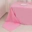 Premium Polyester 90"x156" Rectangle Tablecloth Pink - Seamless 220GSM Stain-Resistant Table Cover