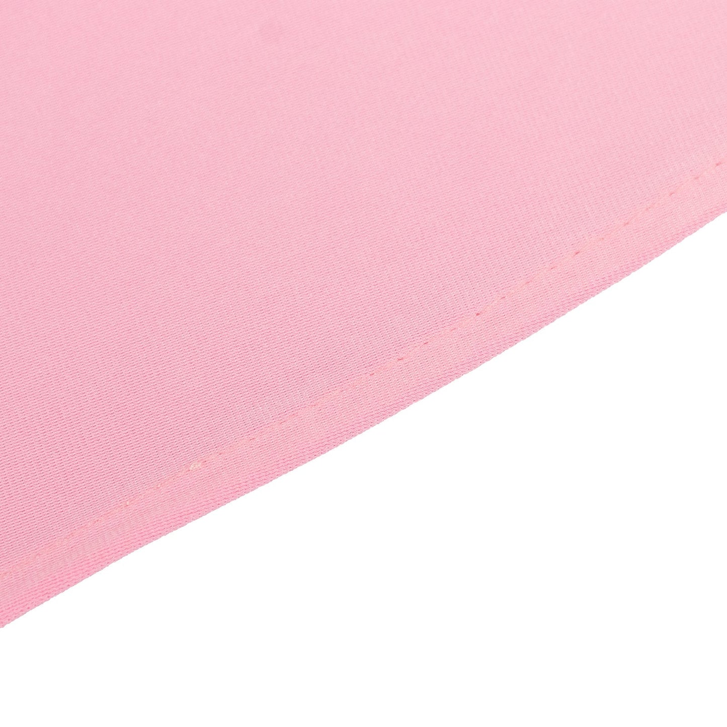 Scuba Round 132" Tablecloth Pink - Wrinkle Free & Stain Resistant Seamless Table Cover