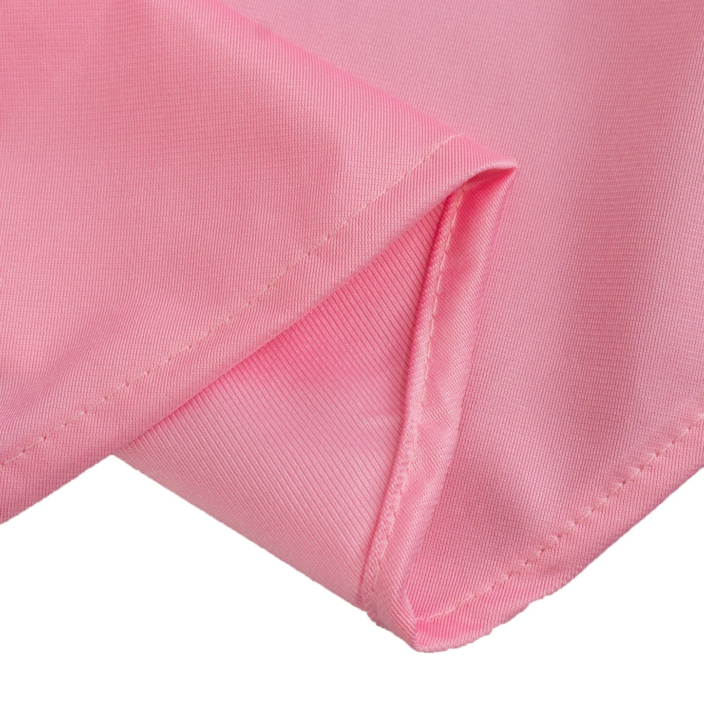 Scuba Round 90" Tablecloth Pink - Wrinkle Free & Stain Resistant Table Cover