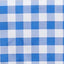 Polyester 70"x70" Square Tablecloth White/Blue - Checkered Buffalo Plaid Table Cover
