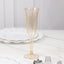 24-Pack Plastic Champagne Flutes Transparent Amber Gold Flared Design - Lightweight Disposable Toasting Glasses 6oz