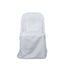 Polyester Slip On Folding Chair Covers Silver - Stain-Resistant Reusable Durable Fabric