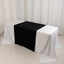 Wide Polyester 36"x72" Table Runner Black - Durable Trade Show Table Linen