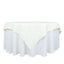 Premium Polyester 70"x70" Table Overlay Square Tablecloth Ivory 220GSM Wrinkle-Resistant Table Cover