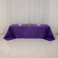 Lamour Satin 90"x156" Rectangle Tablecloth Purple - Luxurious, Soft Seamless Table Cover