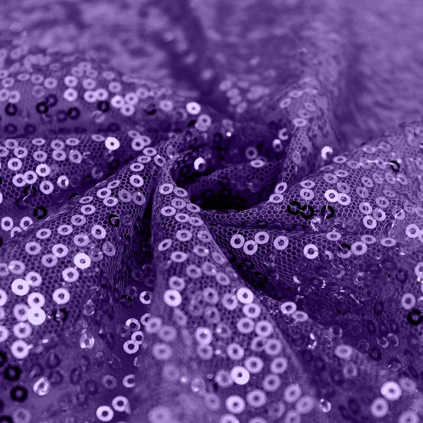 Sequin 120" Round Tablecloth Purple - Seamless Glittering Table Cover