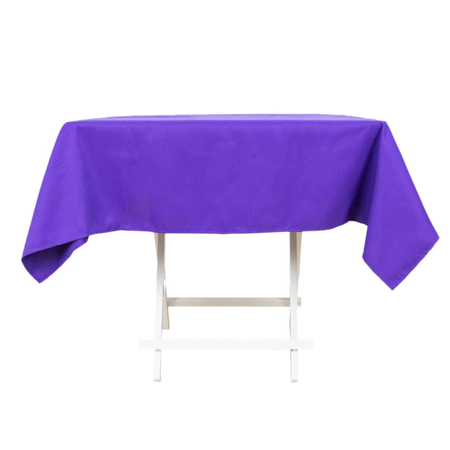 Premium Polyester 54"x54" Square Tablecloth Purple - 220GSM Stain and Wrinkle-Resistant Table Cover
