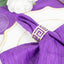 5 Pack Taffeta 20"x20" Napkins Purple - Accordion Crinkle Dinner Napkins