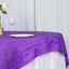 Taffeta 72"x72" Table Overlay Square Tablecloth Purple - Accordion Crinkle Table Cover