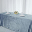 Premium Velvet 90"x132" Rectangle Tablecloth Dusty Blue - Reusable Soft & Seamless Table Cover